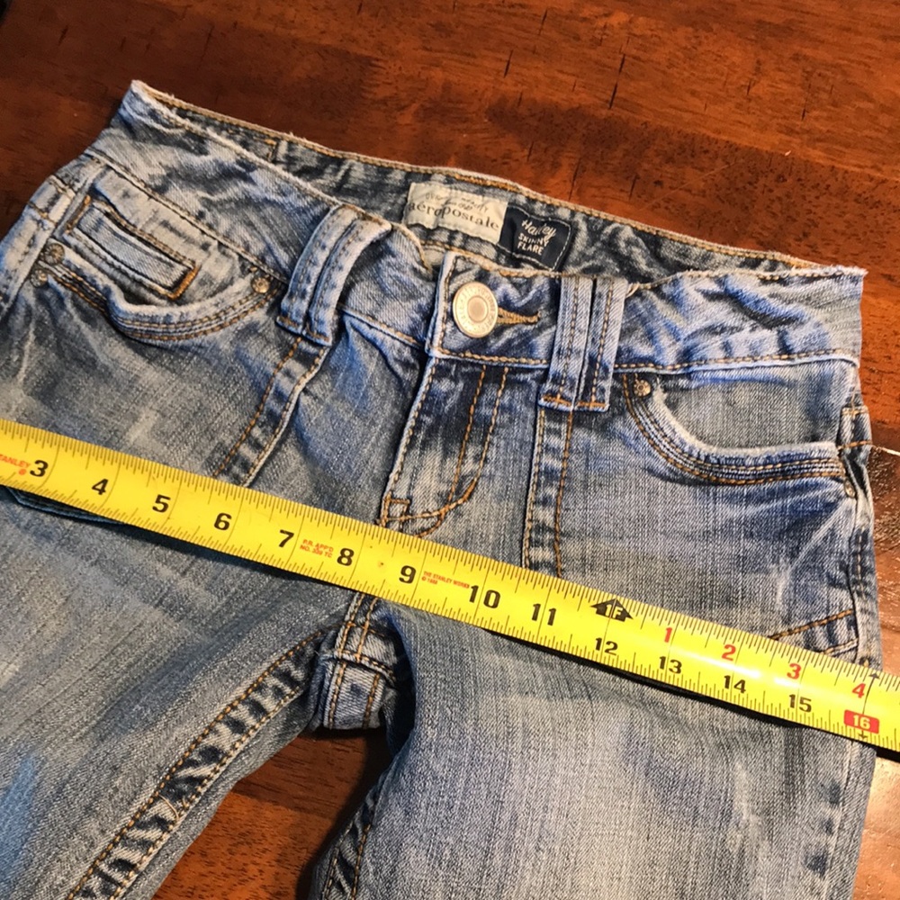Aeropostale HAILEY Skinny Flare Low Rise Jeans - Picture 9 of 13